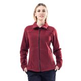 Şensel, Kadın Polar Mont, Bordo -99E315- Cepli, Outdoor Bordo M