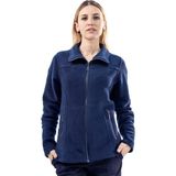 Şensel, Kadın Polar Mont, Lacivert -99E345- Fermuarlı, Outdoor - 3XL