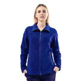 Şensel, Kadın Polar Mont, Saks Mavi -99E341- Cepli, Outdoor Saks S