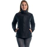 Şensel, Kadın Polar Mont, Siyah -99E350- Cepli,Fermuarlı,Outdoor - 2XL