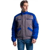 Şensel, Kapitoneli Mont, Gri-Saks -91E2285- İş Montu,İş Elbisesi - Gri - Saks Mavi - 3XL