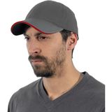 Şensel, Spor Şapka, Gri-Kırmızı -110E386- Günlük Şapka, Outdoor - Gri - Kırmızı - M - L