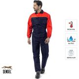 Şensel, Yıkamacı Tulumu, Lacivert-Kırmızı -55E445- İş Elbisesi - Lacivert - Kırmızı