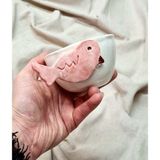 Senseoftouch Kuş Temalı Fincan Mug El Yapımı Seramik - Pembe