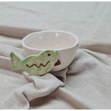 Senseoftouch Kuş Temalı Fincan Mug El Yapımı Seramik - Yeşil