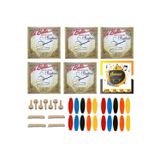 Şenses Müzik Market La Bella Profesyonel 0 18 Kısa Bağlama Takım Teli 6 Takım + 7 Ağaç Burgu + 20 Adet Tezene + 4 Eşik