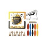 Şenses Müzik Market Müzik 0.20 Uzun Sap Bağlama Teli + Kelepçe + Burgu Seti + 10 Adet Tezene + Eşik