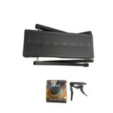 Şenses Müzik Market Müzik (4 Lü) Set Lilia Klasik Gitar Takım Tel + Metal Kapo+Ayarlanabilir Metal Ayaklık+3 Pena