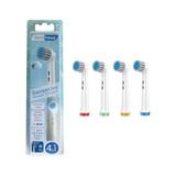 Sensetive Ekstra Yumuşak Oral-B Uyumlu Diş Fırçası Başlığı, 4 Adet Yedek Başlık - Renkli