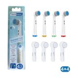 Sensetive - Ekstra Yumuşak Oral-b Uyumlu Diş Fırçası Başlığı + Fırça Koruma Kapağı