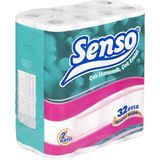 Senso 32 Rulo Tuvalet Kağıdı 2 Katlı Parfümsüz Yüksek Emicilik Özelliğiyle