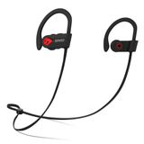 Senso Bluetooth Kulaklıklar, Mikrofonlu En İyi Kablosuz Spor Kulaklıkları IPX7 Su Geçirmez HD Stereo Sweatproof Spor Salonu Koşu Egzersizi için 8 Saat Pil Gürültü Önleyici Kulaklıklar (Siyah Kırmızı)