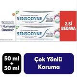 Sensodyne 2x50 ml Çok Yönlü Koruma+Gelişmiş Beyazlık Diş Macunu