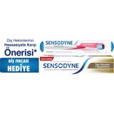 Sensodyne 50 ml Tam Koruma Beyazlatıcı Diş Macunu + Diş Fırçası Hediye Hassas Dişler İçin Özel Formül