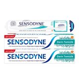 Sensodyne Derin Temizlik 2x75 ml Diş Macunu + Derin Temizlik Ekstra Yumuşak Diş Fırçası