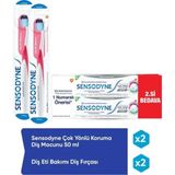 Sensodyne Diş Eti Bakımı Diş Fırçası 2 Adet 50 ml Çok Yönlü Koruma Diş Macunu