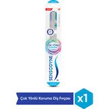 Sensodyne Diş Fırçası Yumuşak Kıl Yuvarlak Uç Hassas Temizlik Manuel 1 Adet Çok Yönlü Koruma Özellikli
