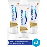 Sensodyne Hassas Dişler İçin Nane Aromalı Günlük Koruma Diş Macunu 50 ml x 3'lü Paket – Tam ve Etkili Koruma