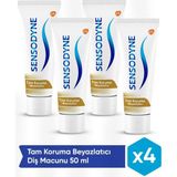 Sensodyne Hassas Dişler İçin Tam Koruma Diş Macunu 4×50 ml Naneli Florürlü Güçlü Temizlik