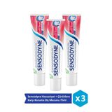Sensodyne Hassasiyet + Çürüklere Karşı Koruma Diş Macunu 75ML x 3 Adet