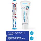 Sensodyne Hassasiyet & Diş Eti & Diş Minesi Diş Macunu 75 ml + Hassasiyet Diş Eti Diş Fırçası Yumuşak