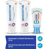 Sensodyne Hassasiyet ve Diş Eti Diş Macunu 750 ml x 2 Adet + Promine Çocuklar Için Diş Macunu 500 ml