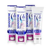 Sensodyne Klinik Beyaz Diş Macunu Hassas Dişler için Klinik Olarak Kanıtlanmış Beyazlatma, Leke Koruyucu, 3.4 oz x 3