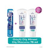 Sensodyne Klinik Beyazlık Güçlü Diş Minesi Diş Macunu 75 Ml X 2 Adet + Oral-B Pro Flex 3D White Luxe Medium Diş Fırçası