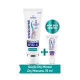 Sensodyne Klinik Beyazlık Güçlü Diş Minesi Diş Macunu 75ml + Mini Boy Hediye! (15ml)