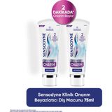 Sensodyne Klinik Onarım 75 ml x 2 Adet Beyazlatıcı Diş Macunu Aktif Beyazlatma Özelliği