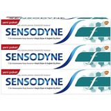 Sensodyne Nane Aromalı Florürlü Diş Macunu 3x100 ml Hassas Dişler İçin Çürük Önleyici Formül