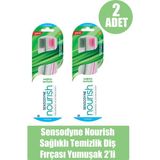 Sensodyne Nourish Sağlıklı Temizlik Diş Fırçası Yumuşak 2’li 2 Adet - Mavi