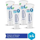 Sensodyne Onarıcı Diş Macunu - Onarım ve Koruma, 4 x 75 ml