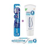 Sensodyne Onarım & Koruma Naneli Diş Macunu 75Ml + Oral-B Pro Flex 3D White Luxe Medium Diş Fırçası