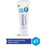 Sensodyne Onarım ve Koruma Naneli Diş Macunu Hassas Dişler İçin 75 ml Bebek Kullanımına Uygun - standart