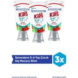 Sensodyne Promine 0-6 Yaş Çocuk Diş Macunu 50ml - Çilek Aromalı- 3 Adet