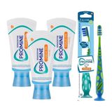 Sensodyne Promine Çocuk Diş Macunu 50ML x 3 Adet +Promine 6 Yaş ve Üzeri Çocuklar Için Yumuşak Diş Fırçası