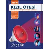 Senson 150W Kızılötesi (Infrared) Isıtıcılı Fizik Tedavi Lambası (Kırmızı Işık) E27 (Kalın Duy) ( Lisinya )