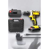 Senson 24 Parça Çift Bataryalı Şarjlı Matkap Seti 24W Motor ve Otomatik Mil Kilitli Tasarım ( Lisinya )