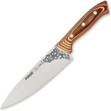 Senson 32160 Elite Şef Bıçağı 19 cm - Perçinli Kahverengi Kompozit Sap