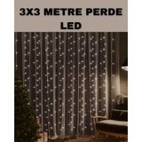 Senson 3x3 LED Şelale Perde Işık Kutlama ve Dekor Aydınlatması - Lisinya