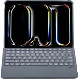 Senson Apple T5510D Ipad Pro 13 (2024) Kılıf Palermo Ledli Klavyeli Standlı Tablet Kılıfı - Siyah