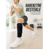 Senson Baldır Destekleyici Ayarlanabilir Çift Bantlı Siyah Alt Baldırlık - Lisinya
