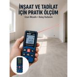 Senson Dijital Lazer Mesafe Ölçüm Cihazı Inşaat ve Ev Kullanımı Yeni Nesil - Lisinya
