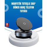 Senson Evrensel Manyetik Araç Telefon Tutucu 360° Döner Başlık - Lisinya