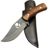 Senson Geyikli Ycl3 Eskitme Avcı Bıçağı 20CM - Ahşap Sap, Kılıflı