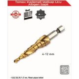 Senson Kademeli Matkap Ucu 4-12 mm Arası - Altıgen Saplı