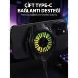 Senson Manyetik Bağlantılı Çift Type-C Girişli Telefon Soğutucu - Lisinya