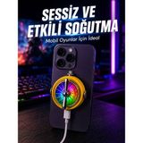 Senson Manyetik Telefon Soğutucu Rgb Fanlı Mobil Oyun Soğutucusu - Lisinya
