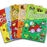 Senson Okul Öncesi Boyama - Etkinlikli Eğlenceli Dev Boyama Kitabı (5 Kitap Takım)